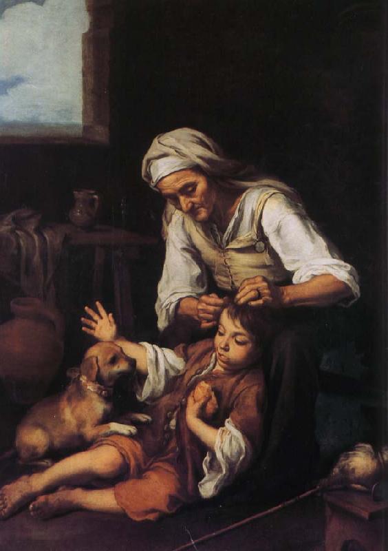 Bartolome Esteban Murillo The old woman and a child oil painting image
